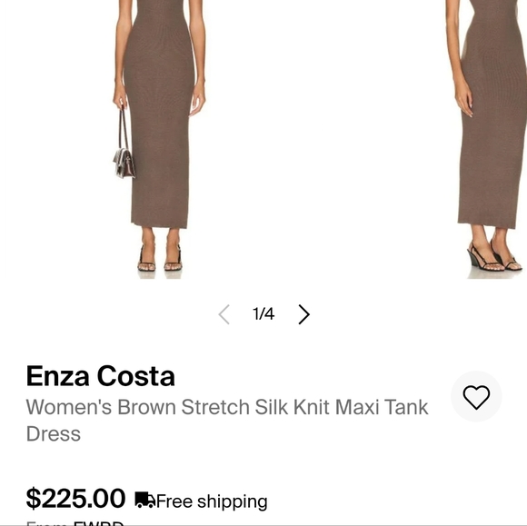 Enza Costa Women's Stretch Silk Knit Maxi Tank Dress size small - Picture 8 of 8